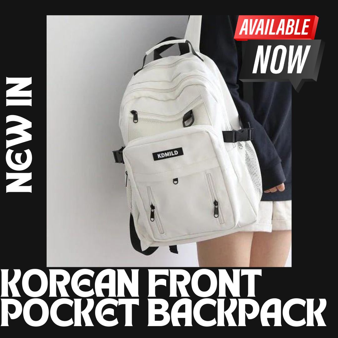 *NEW* Korean Front Pocket Backpack More than a backpack